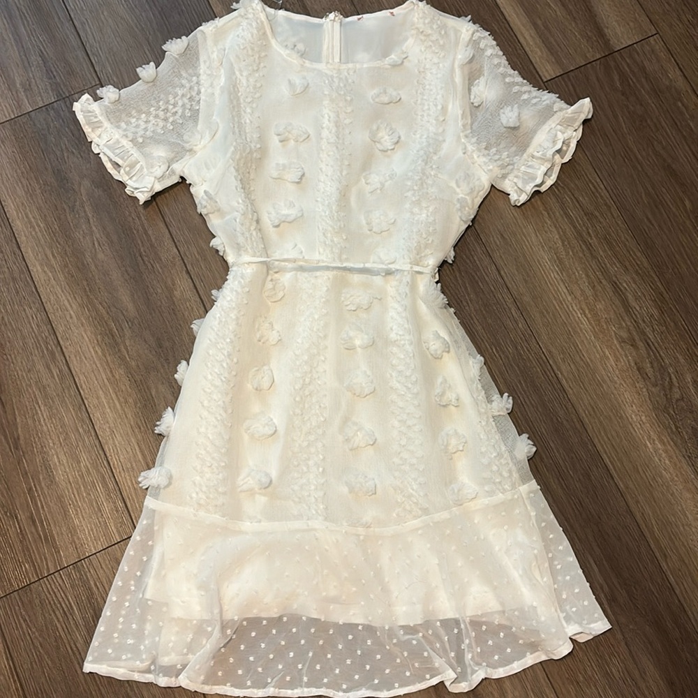 White dress.